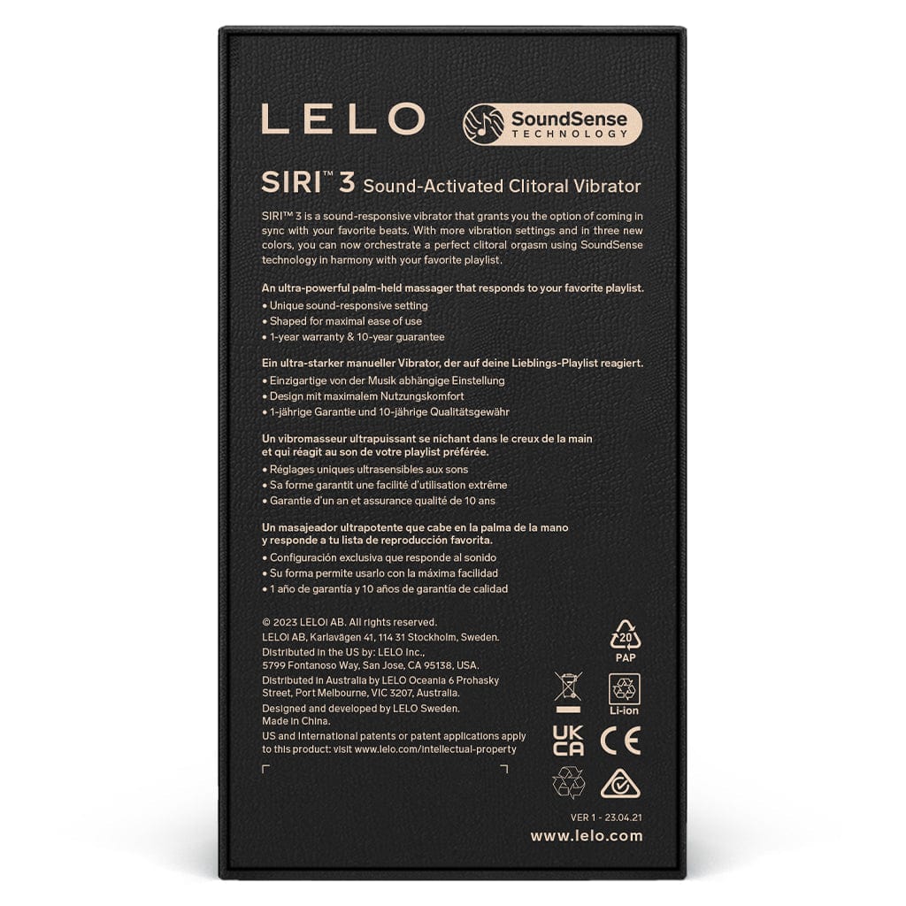 Lelo Vibrators SIRI 3 Calm Lavender