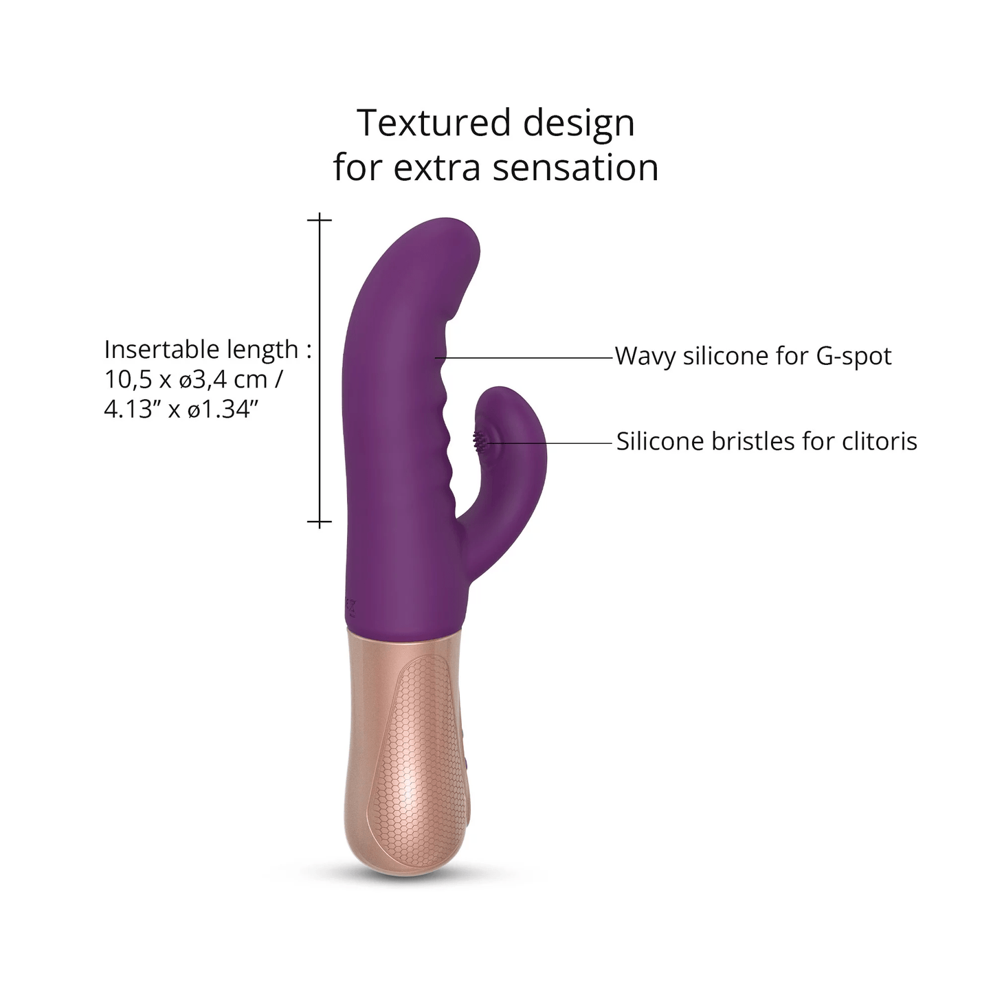 LOVE TO LOVE Vibrator SASSY BUNNY - PURPLE RAIN