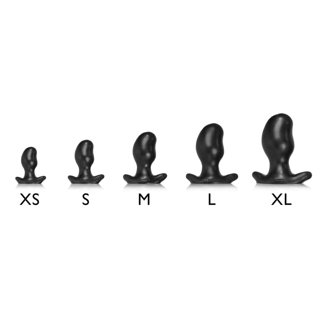 OXBALLS Anal Toys ERGO, buttplug - BLACK POLICE BLUE SWIRL - SMALL