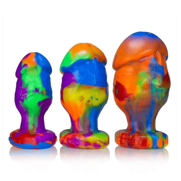 OXBALLS Anal Toys HONCHO-2, buttplug, RAINBOW, Medium