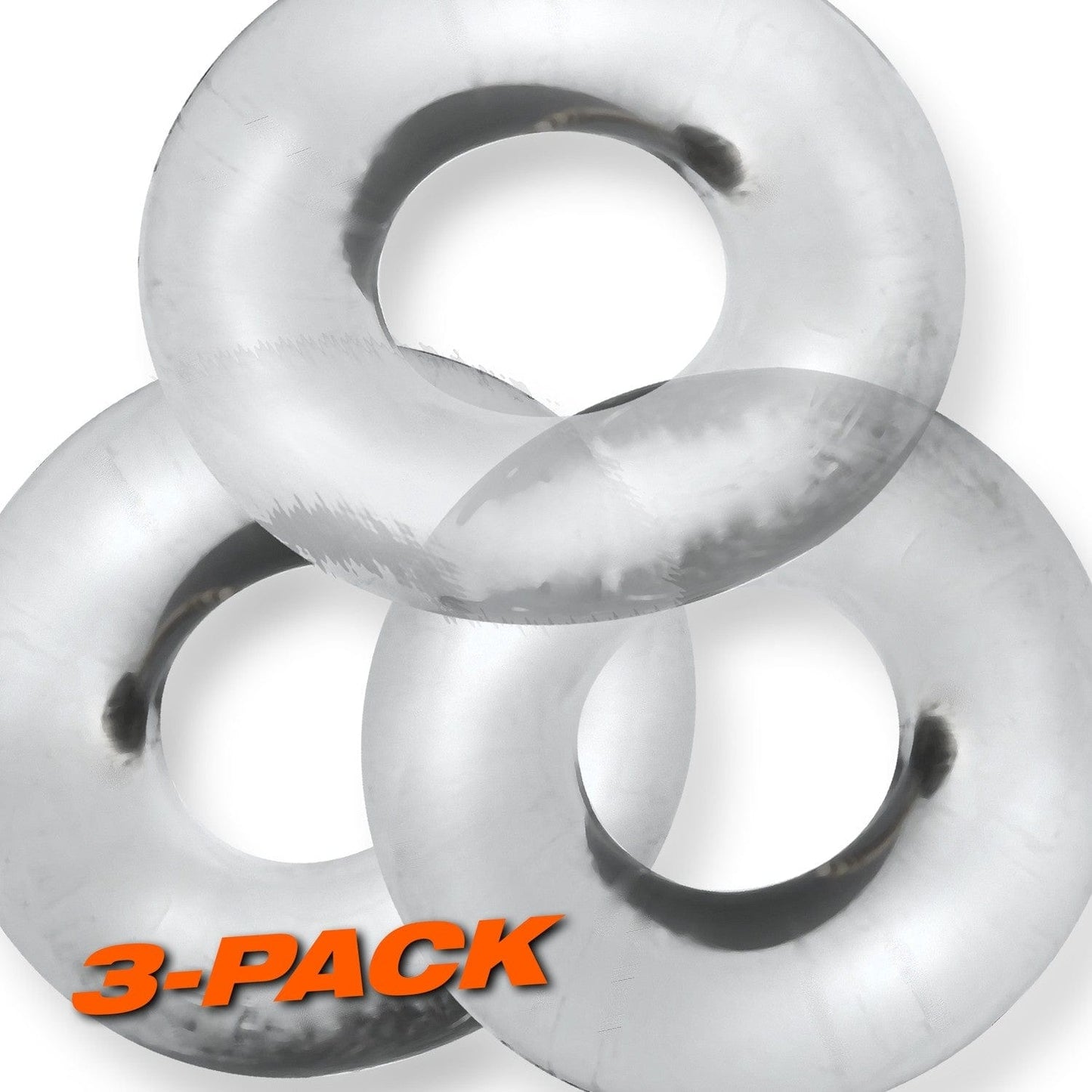 OXBALLS For Him Oxballs FAT WILLY, 3-pack jumbo cockrings - CLEAR