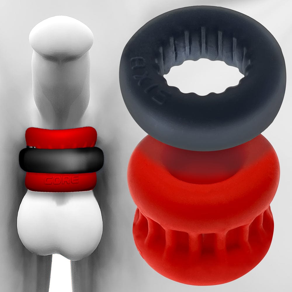 OXBALLS For Him ULTRACORE Core ballstretcher w/ Axis ring RED ICE