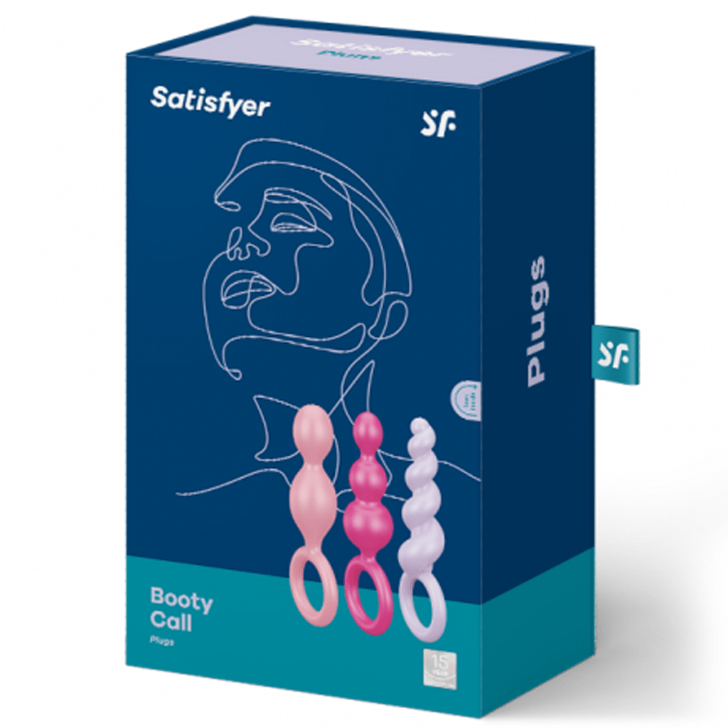Satisfyer Anal Toys Booty Call (set of 3) (Colored) - pink, purple, red