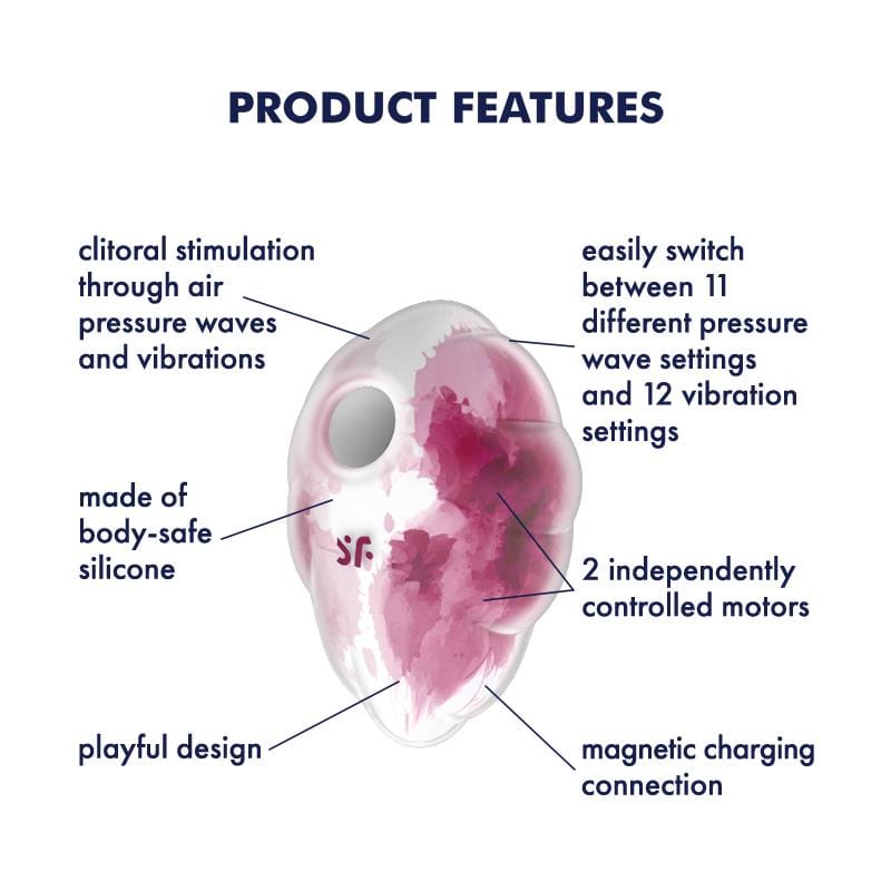 Satisfyer Vibrators Cloud Dancer - Red