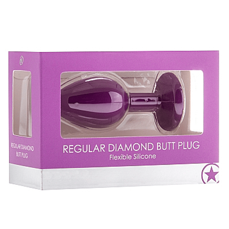 Shots Toys Anals Toys Diamond Butt Plug Regular Purple