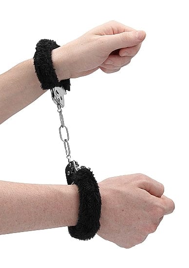 Shots Toys BDSM Shots Toys Pleasure Furry Handcuffs Black