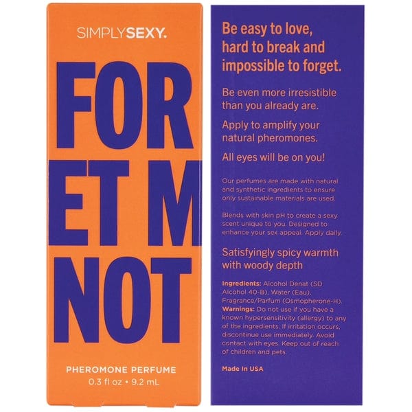 Simply Sexy Lubes FORGET ME NOT Pheromone Infused Perfume - Forget Me Not 0.3oz | 9.2mL