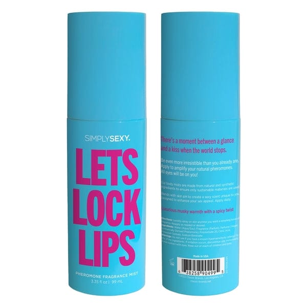 Simply Sexy Lubes PHEROMONE BODY MIST - LET'S LOCK LIPS - 3.35 floz | 99m