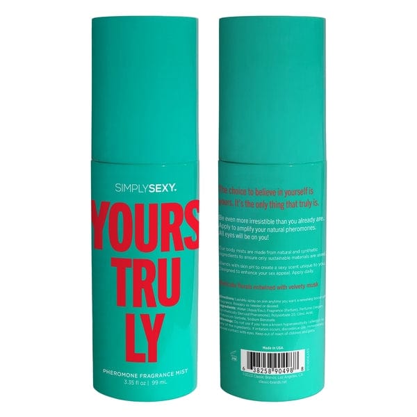 Simply Sexy Lubes PHEROMONE BODY MIST - YOURS TRULY - 3.35 floz | 99mL