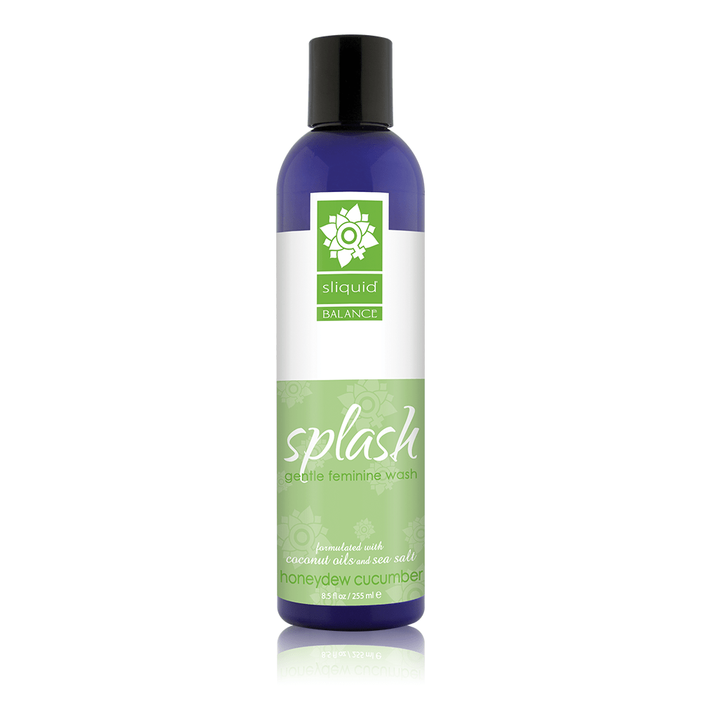 Sliquid Lubes Balance Splash Feminine Wash Honeydew Cucumber 8.5 oz/255 ml