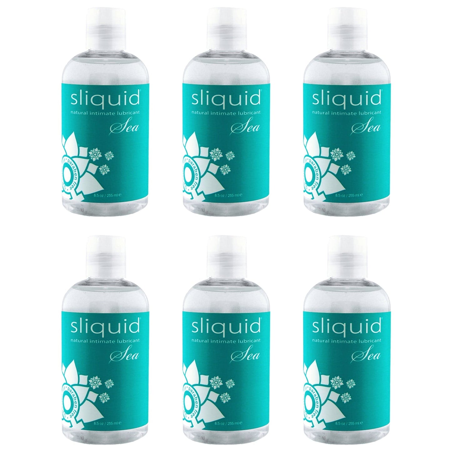 Sliquid Lubes Sea Carrageenan Lubricant 4.2oz Promo Case (4.2oz X 6)