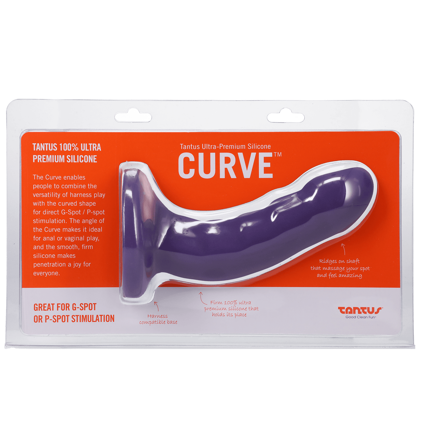 Tantus Anal Toys Curve Amethyst Medium