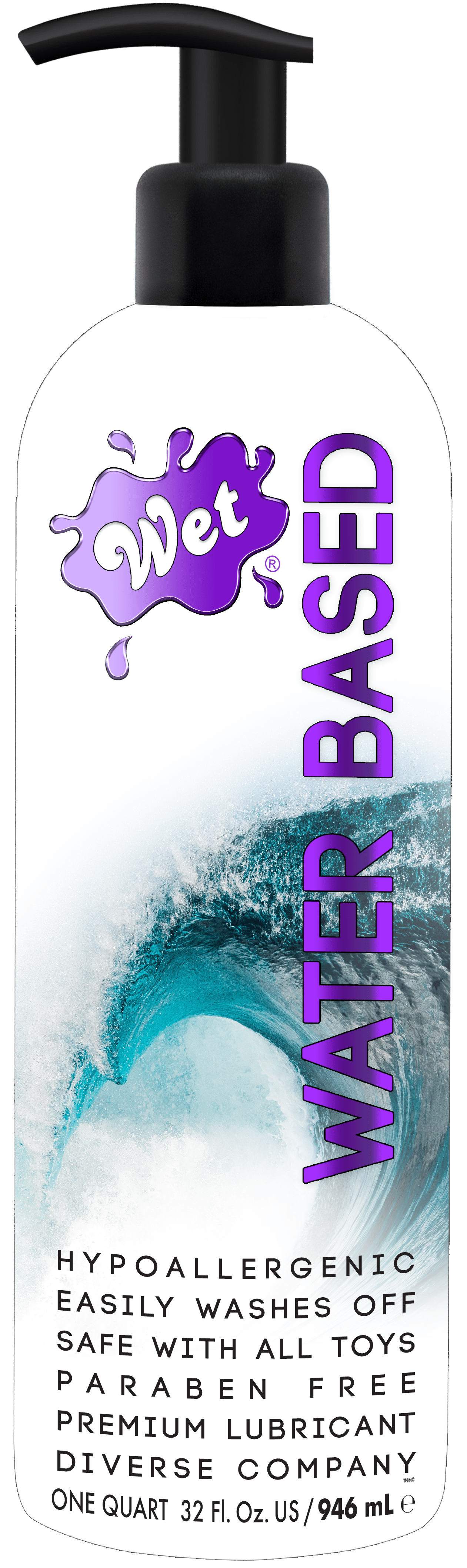 Wet Lubes Original Water Based Sex Lube 32 Ounce