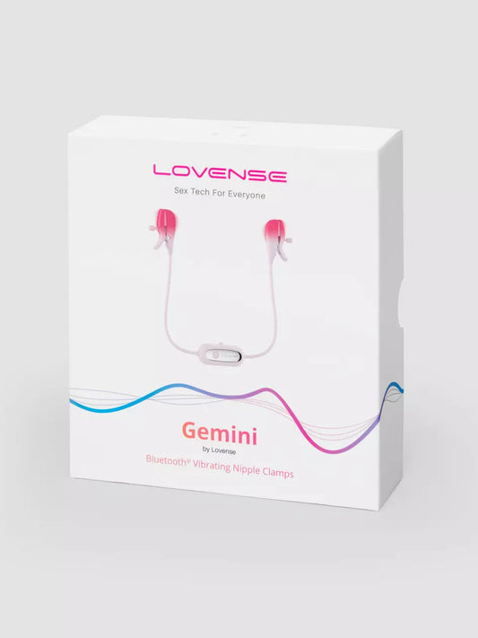 Lovense Gemini App Controlled Adjustable Vibrating Nipple Clamps