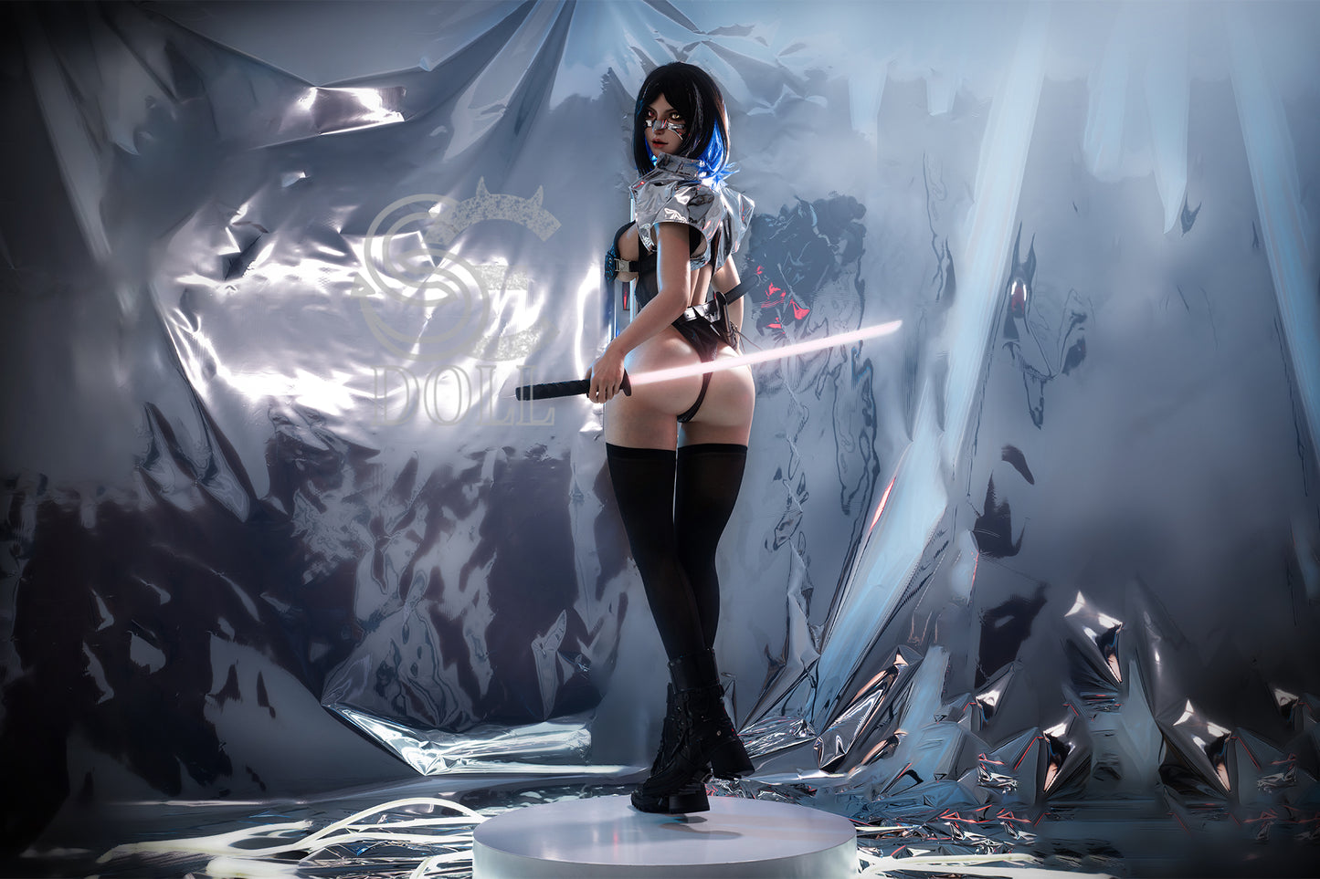 Bridget 161cm E-Cup Futuristic Cyberpunk Silicone Sex Doll - SEDOLL