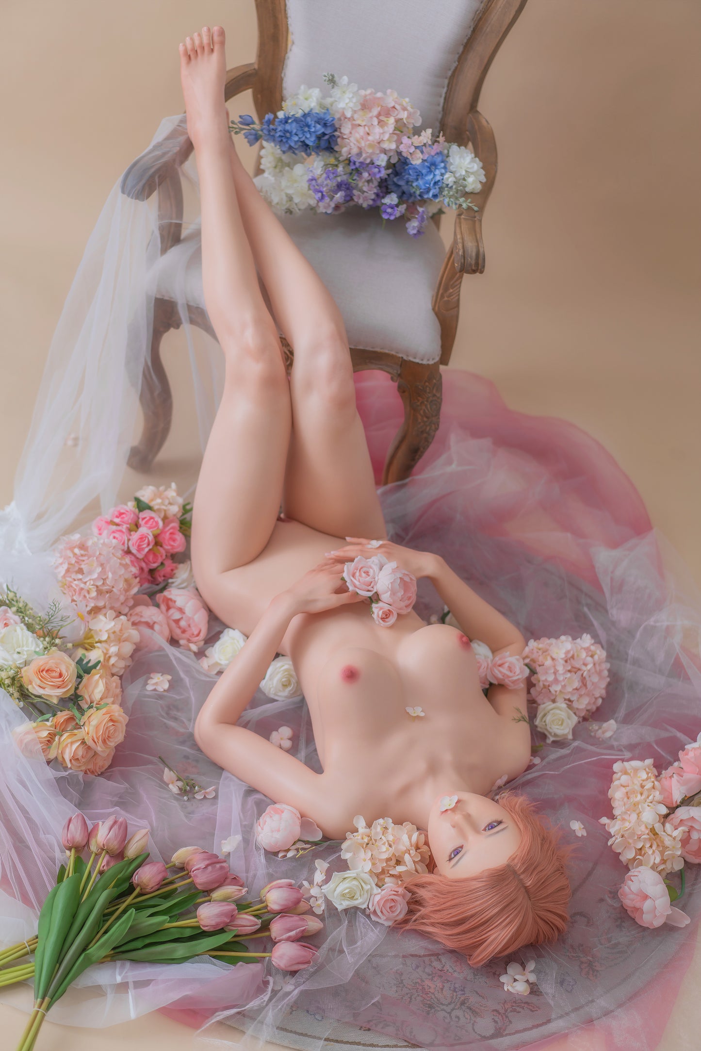 Irene 152cm Pink Hair Silicone Sex Doll - Zelex Inspiration Series