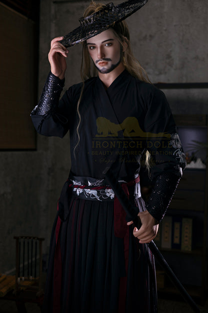 Liam 176cm Japanese Samurai Male Sex Doll - Irontech Doll