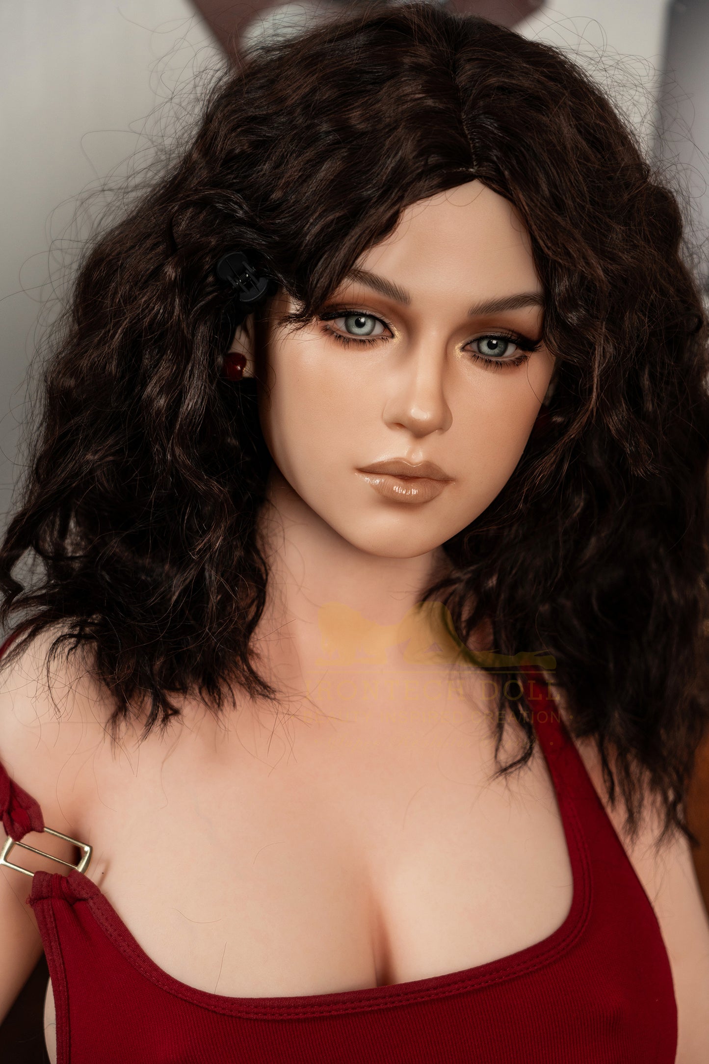 Selena 166cm (B-Cup) Pretty Curly Hair Sex Doll - Irontech Doll