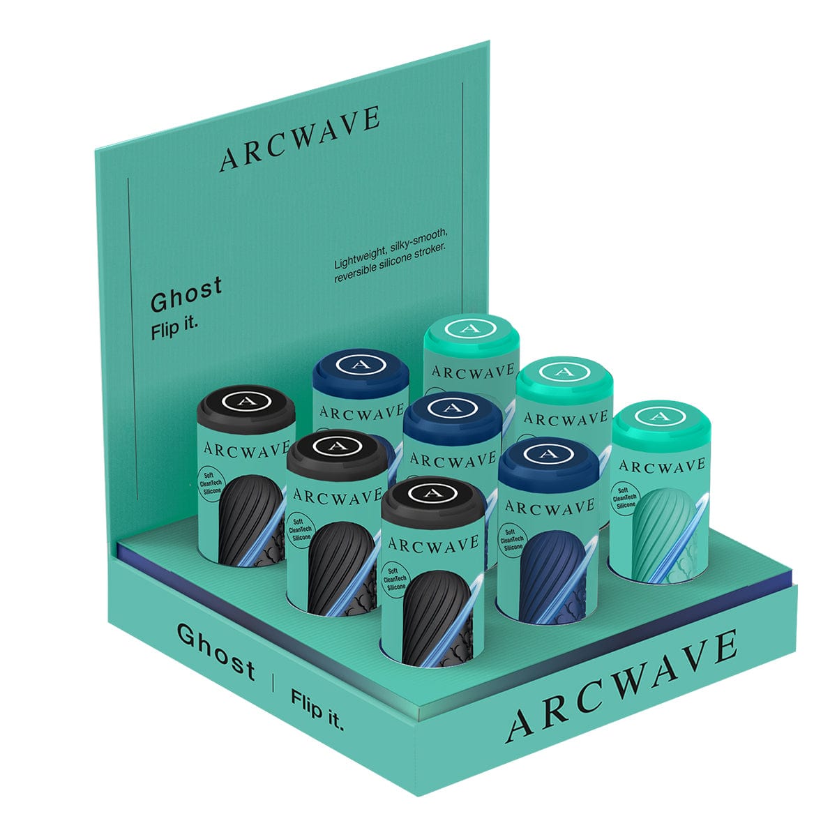 Arcwave For Him Ghost - 3 Of Each Color - 9pk - Prepack Display