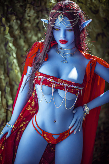 Ava 158cm (B-Cup) TPE Alien Blue Skin Sex Doll - AIBEI (EU Stock)