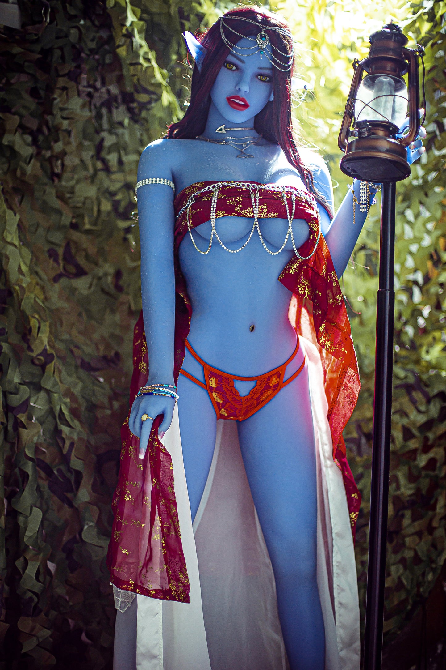 Ava 158cm (B-Cup) TPE Alien Blue Skin Sex Doll - AIBEI (EU Stock)