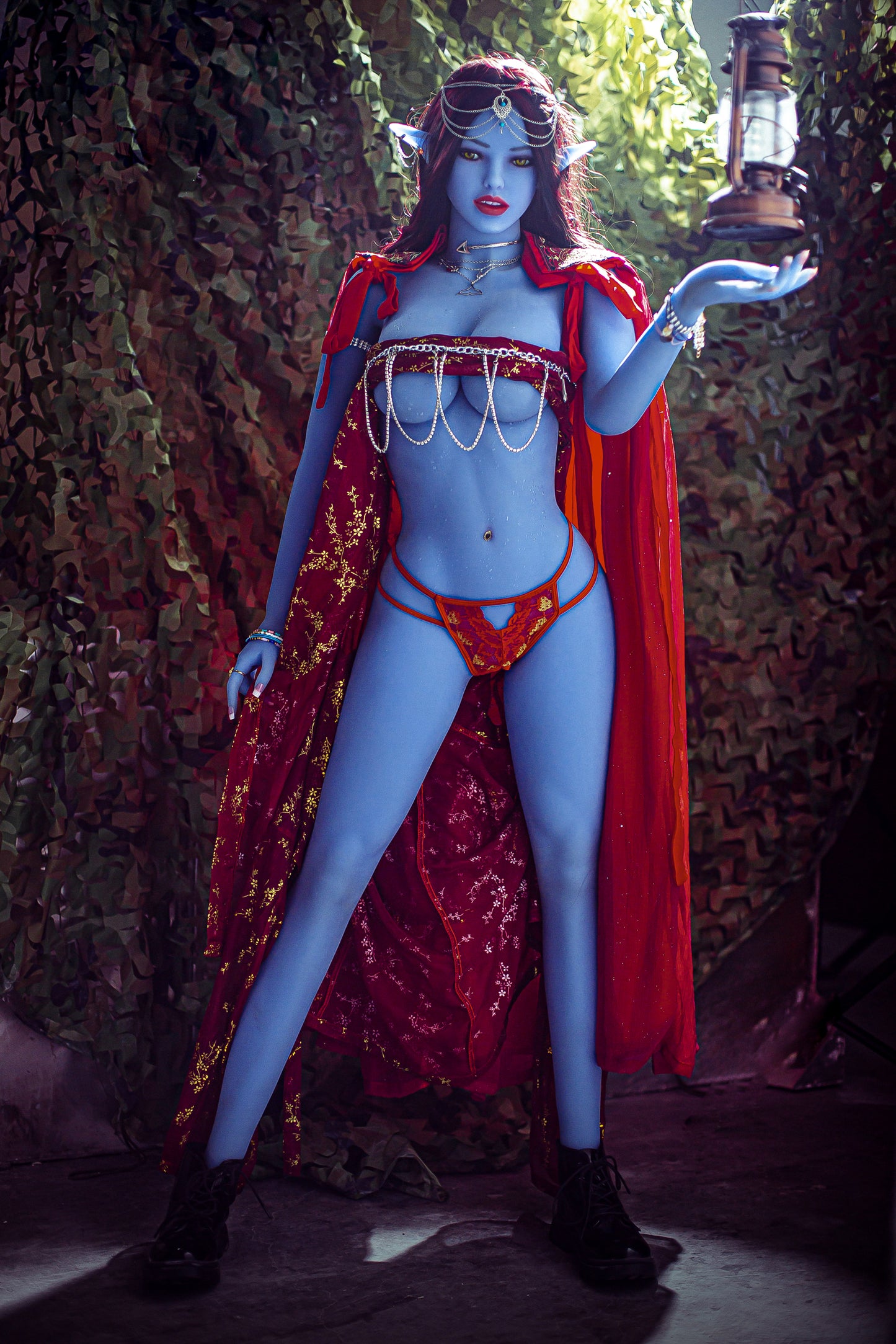 Ava 158cm (B-Cup) TPE Alien Blue Skin Sex Doll - AIBEI (EU Stock)