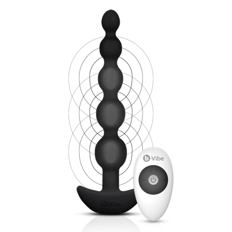 b-Vibe Anal Toys CINCO ANAL BEADS | BLACK