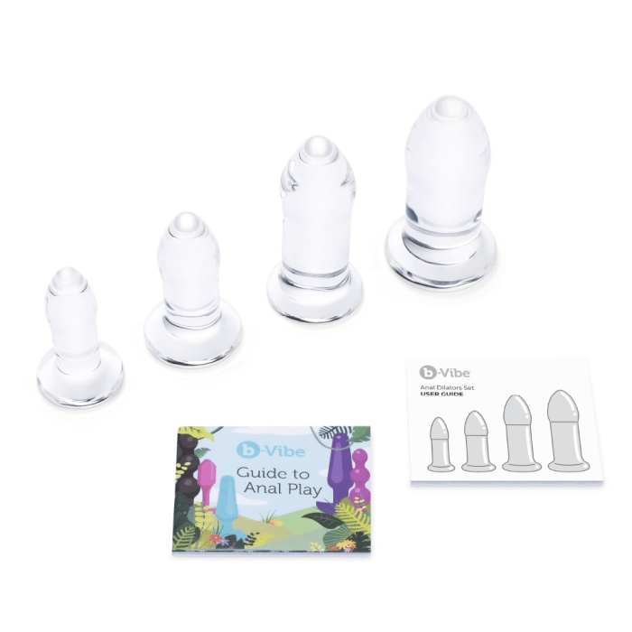 b-Vibe Anal Toys GLASS ANAL DILATORS SET