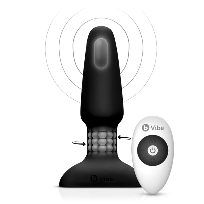 b-Vibe Anal Toys RIMMING PLUG 2 | BLACK