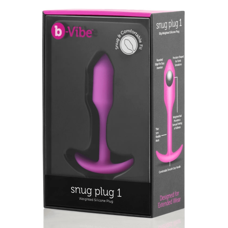 b-Vibe Anal Toys SNUG PLUG 1 | FUCHSIA