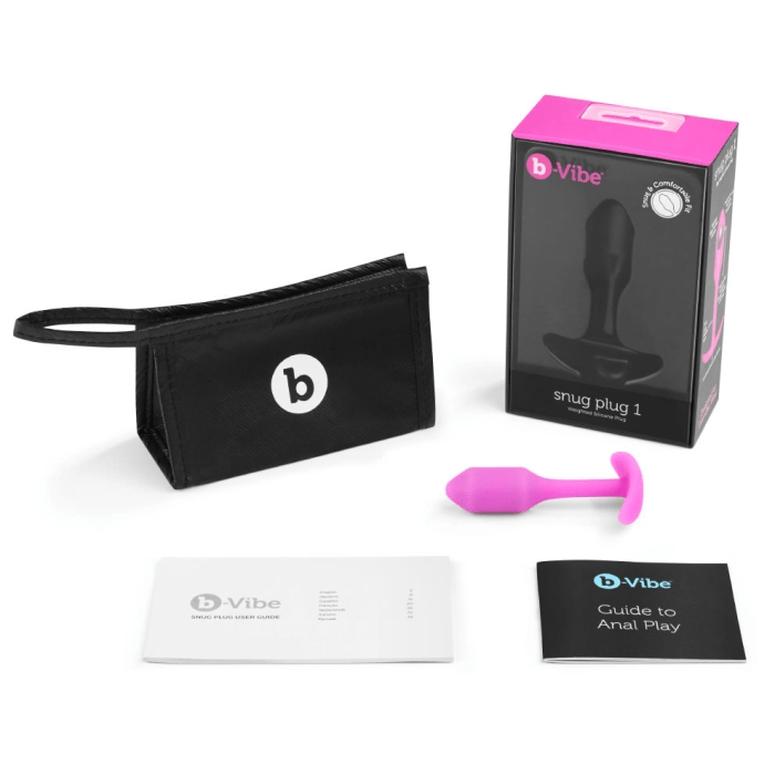 b-Vibe Anal Toys SNUG PLUG 1 | FUCHSIA