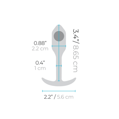 b-Vibe Anal Toys SNUG PLUG 1 | FUCHSIA