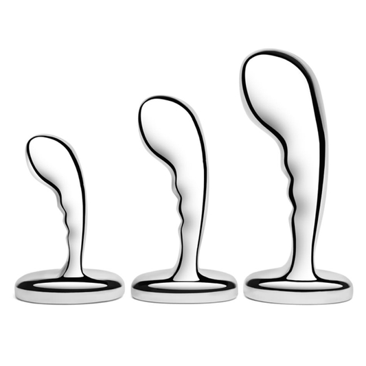 b-Vibe Anal Toys STAINLESS STEEL P-SPOT TRAINING SET