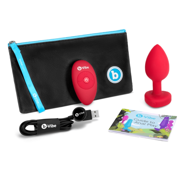 b-Vibe Anal Toys VIBRATING HEART PLUG M/L