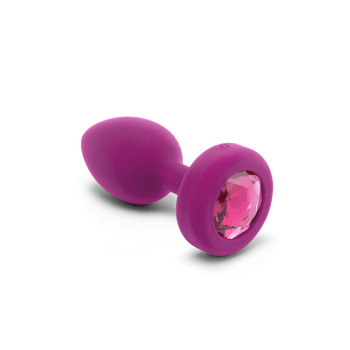 b-Vibe Anal Toys VIBRATING JEWEL PLUG | S/M | FUCHSIA