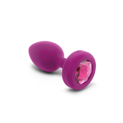 b-Vibe Anal Toys VIBRATING JEWEL PLUG | S/M | FUCHSIA