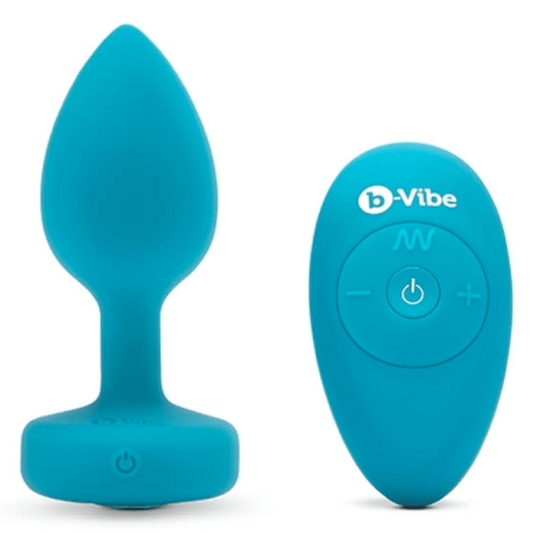 b-Vibe Anal Toys VIBRATING JEWEL PLUG | S/M | TEAL