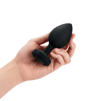 b-Vibe Anal Toys VIBRATING JEWEL PLUG | XXL | BLACK