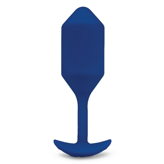 b-Vibe Anal Toys VIBRATING SNUG PLUG 4 | NAVY
