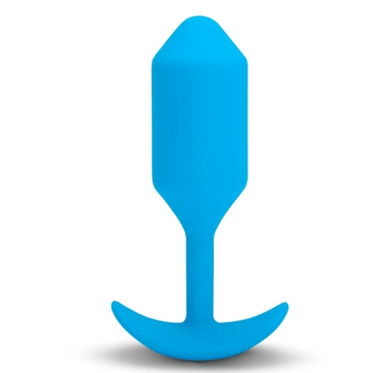 b-Vibe Anal Toys VIBRATING SNUG PLUG | L | BLUE