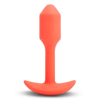 b-Vibe Anal Toys VIBRATING SNUG PLUG | S | ORANGE