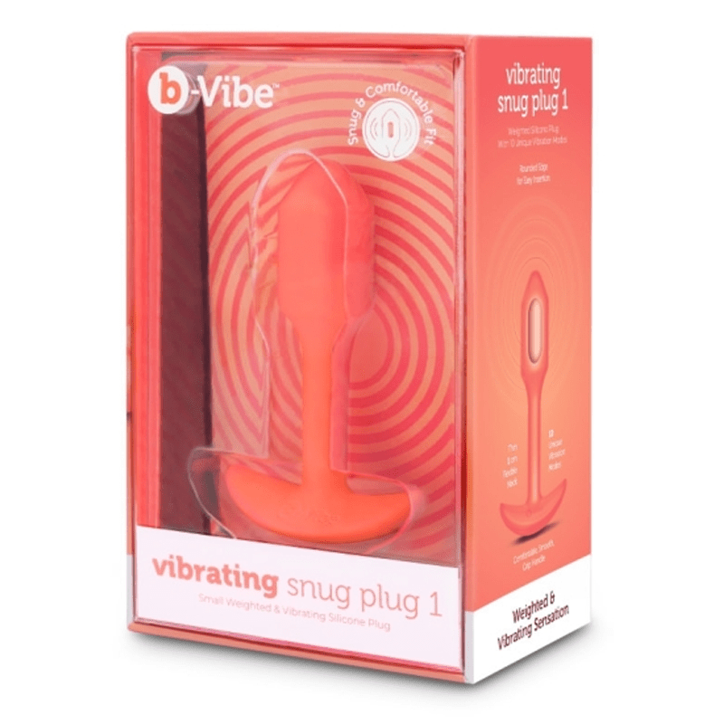b-Vibe Anal Toys VIBRATING SNUG PLUG | S | ORANGE