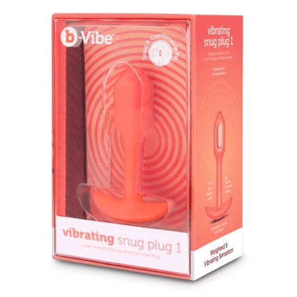 b-Vibe Anal Toys VIBRATING SNUG PLUG | S | ORANGE