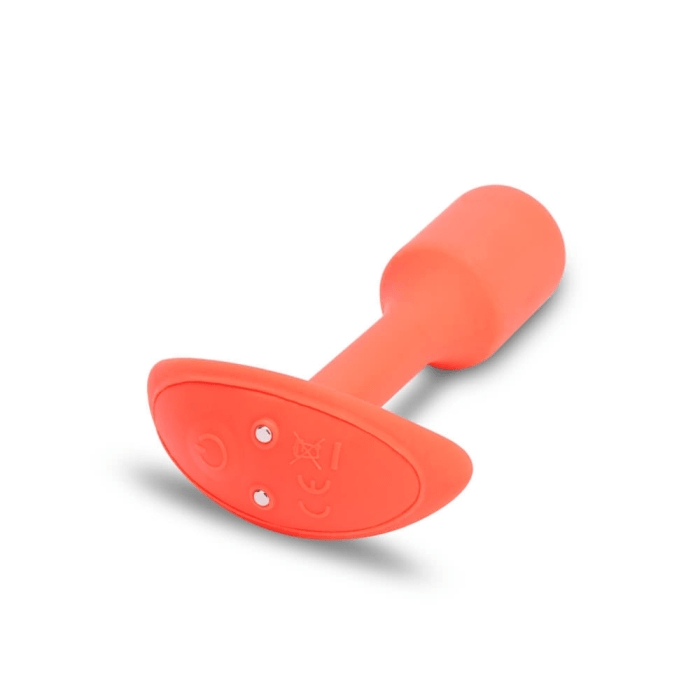 b-Vibe Anal Toys VIBRATING SNUG PLUG | S | ORANGE