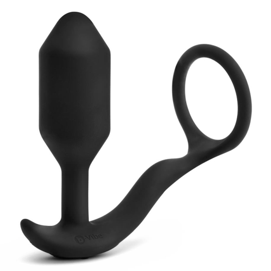 b-Vibe Anal Toys VIBRATING SNUG & TUG | M | BLACK