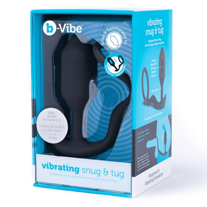 b-Vibe Anal Toys VIBRATING SNUG & TUG | M | BLACK