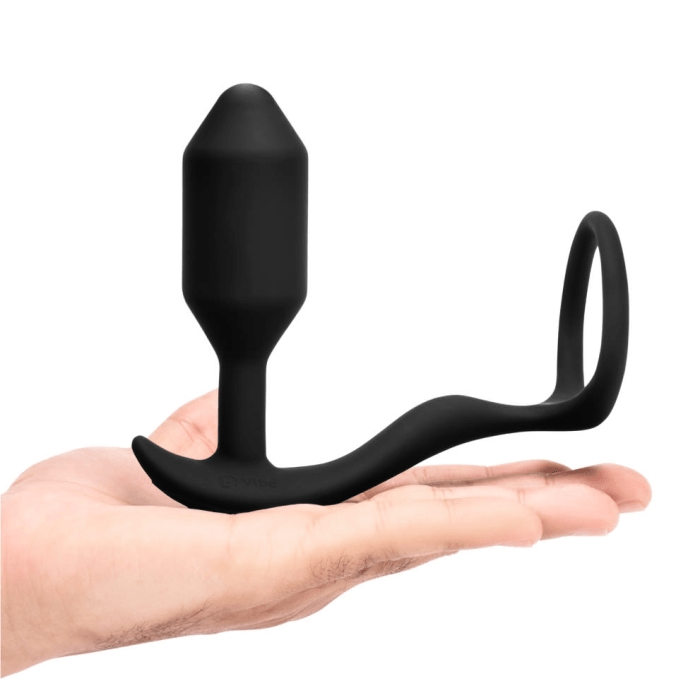 b-Vibe Anal Toys VIBRATING SNUG & TUG | M | BLACK