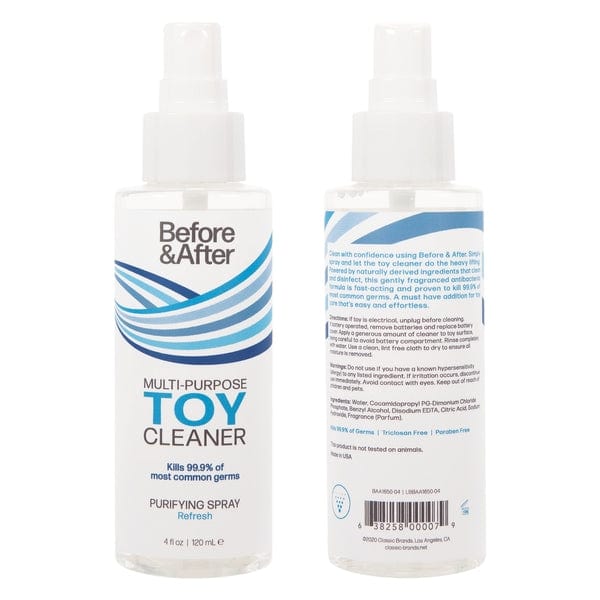 Before & After Lubes Spray Toy Cleaner Refresh 4oz | 120mL