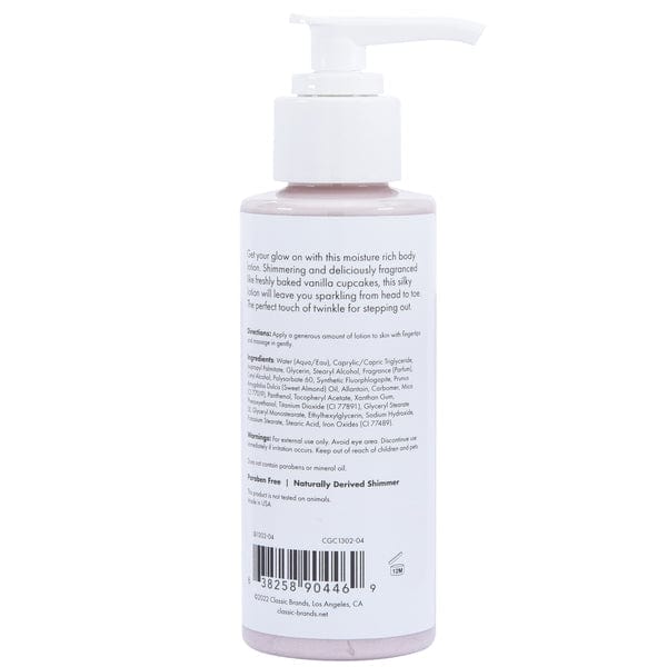 CG Lubes GLOW Pink Shimmer Lotion - Pink 4oz | 118mL