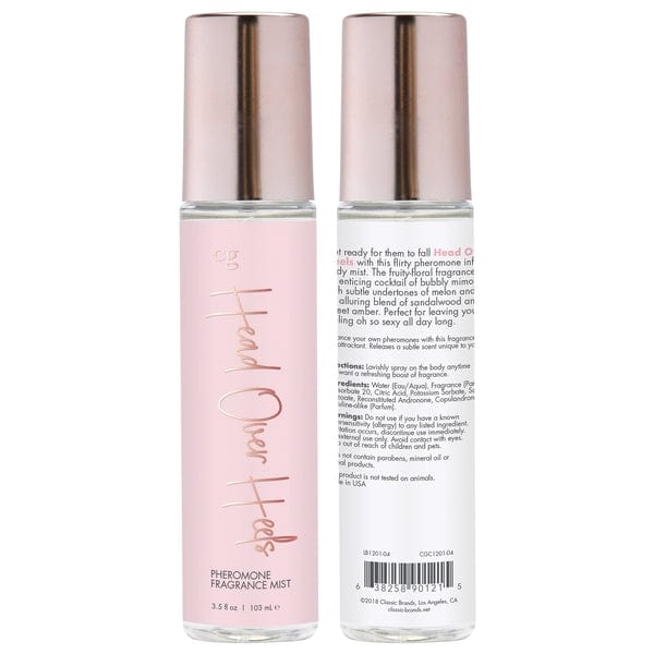 CG Lubes HEAD OVER HEELS Fragrance Body Mist with Pheromones - Fruity - Floral 3.5oz | 103mL